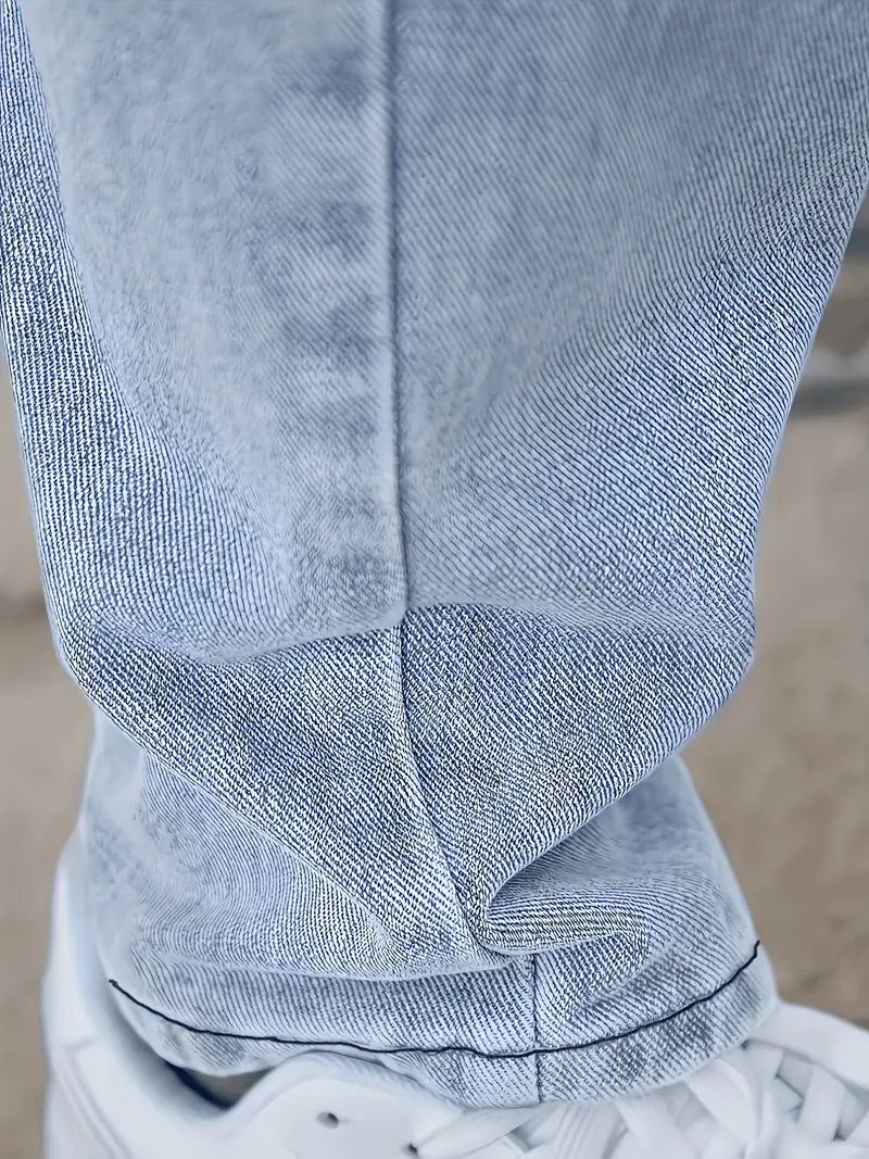 Jaxonel – Men's Jeans Light Wash Straight Fit