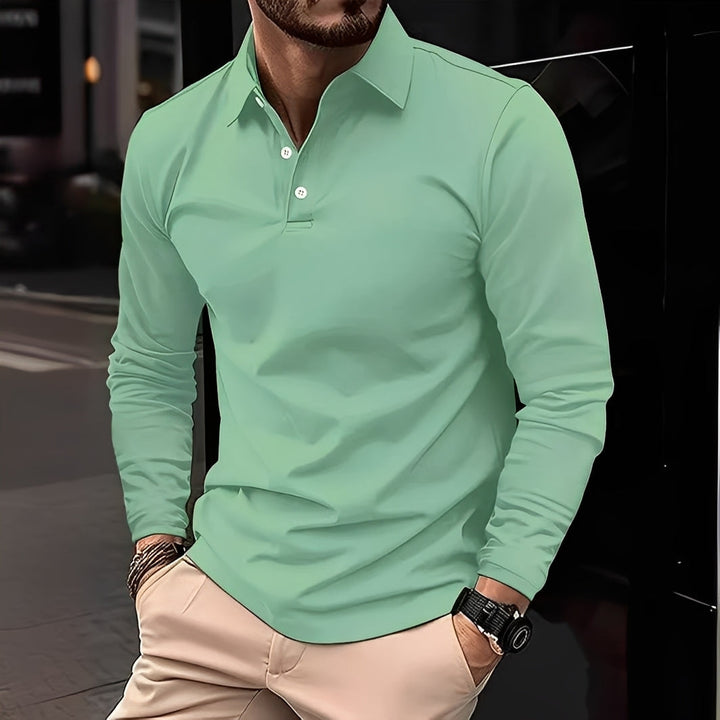 Billy - Men's Long-Sleeve Polo Shirt