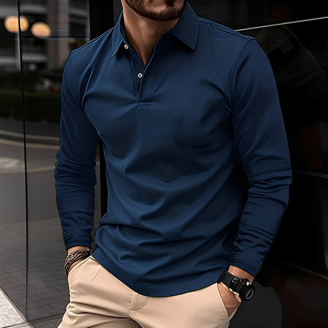 Billy - Men's Long-Sleeve Polo Shirt