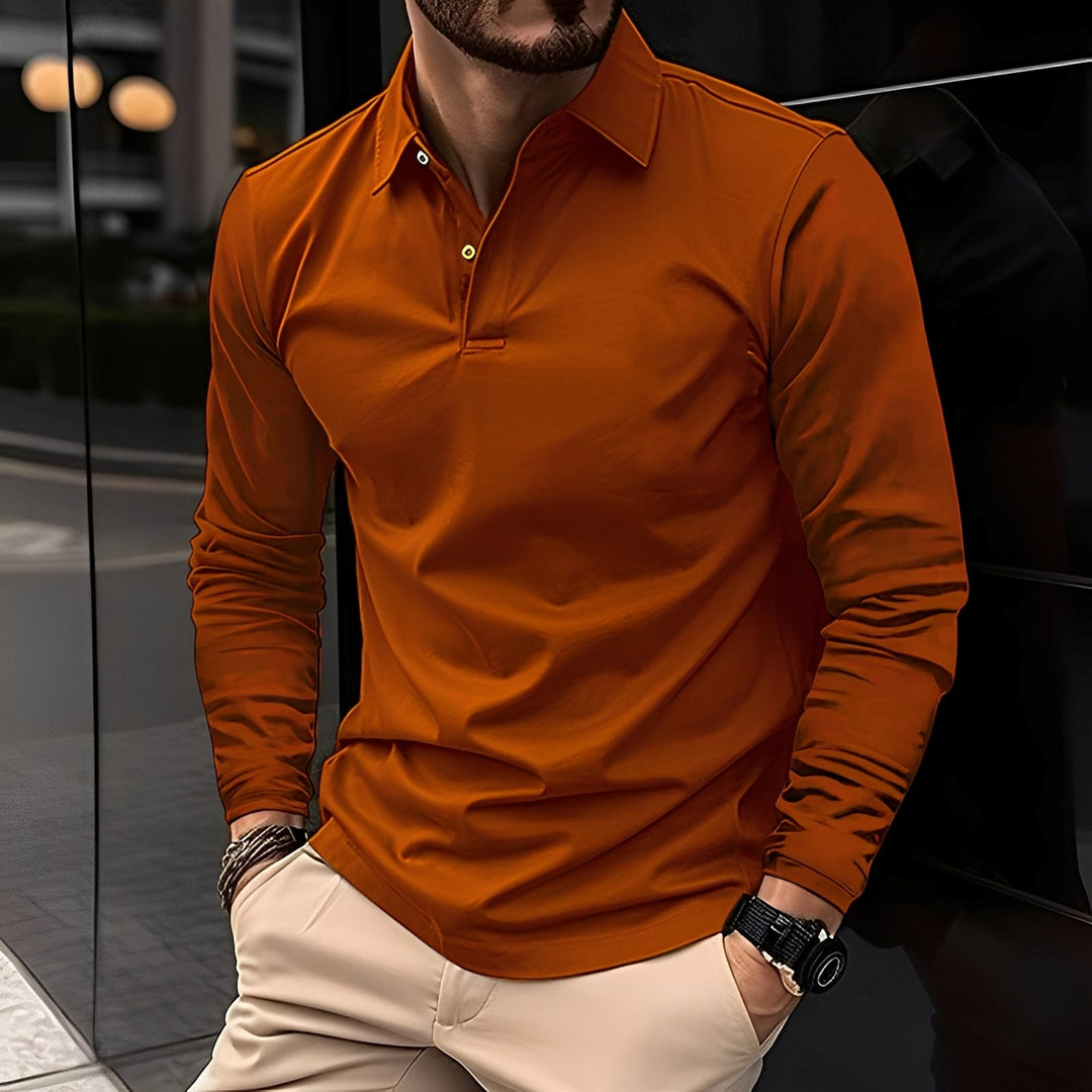 Billy - Men's Long-Sleeve Polo Shirt