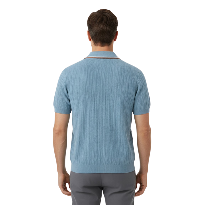 Leopold – Men's Knit Polo Short-Sleeve Loose Fit