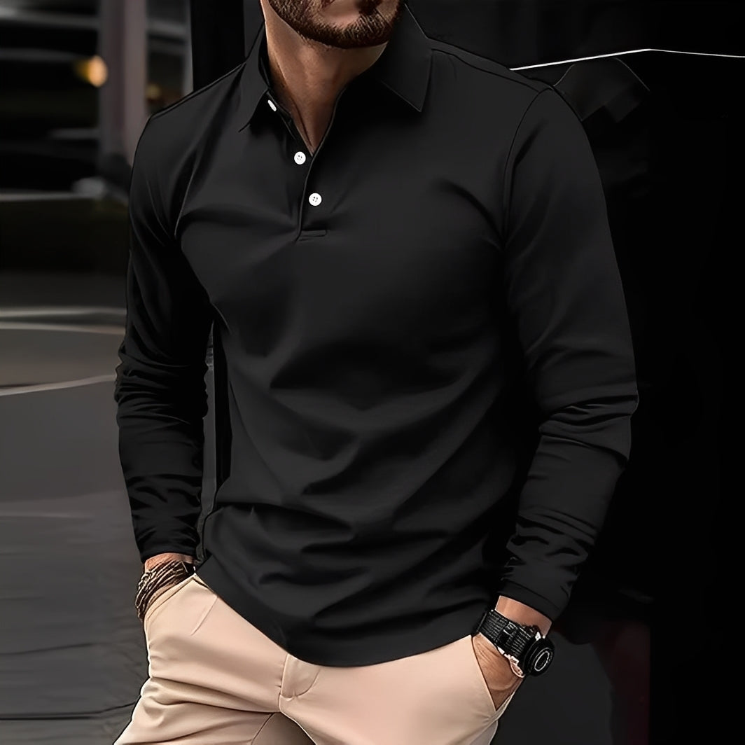Billy - Men's Long-Sleeve Polo Shirt