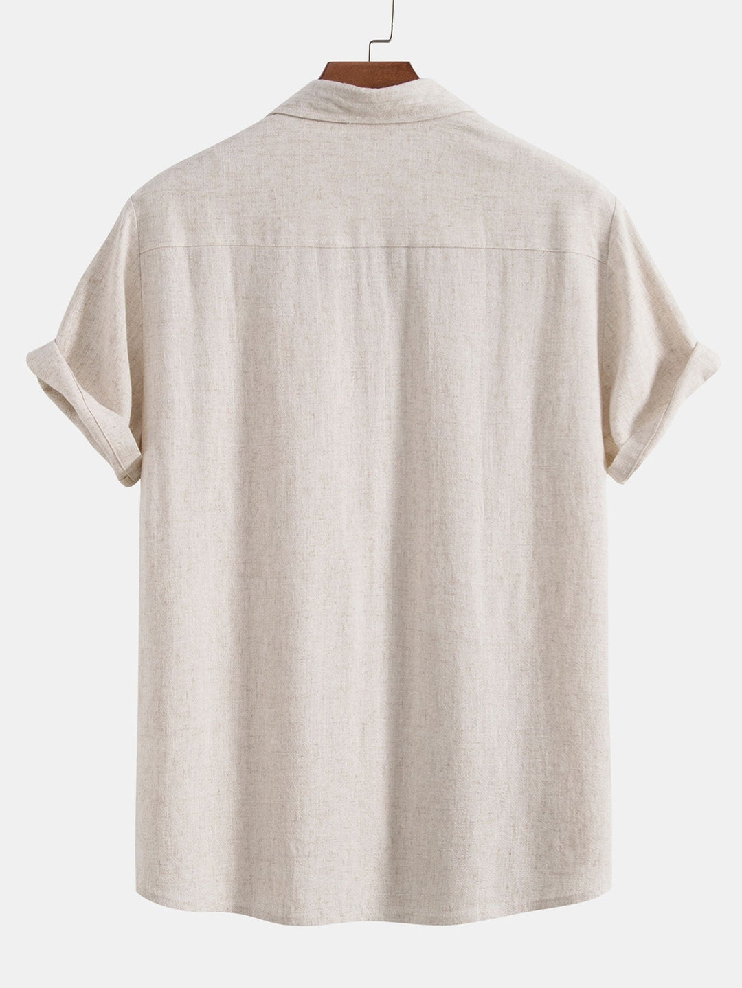 Elias - Linen Viscose Blend Shirt with Button Placket