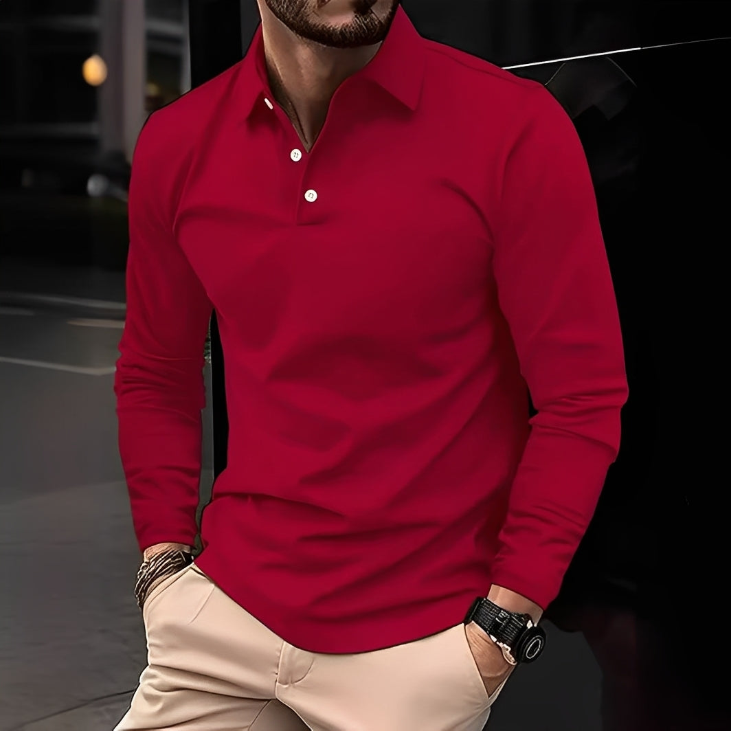 Billy - Men's Long-Sleeve Polo Shirt