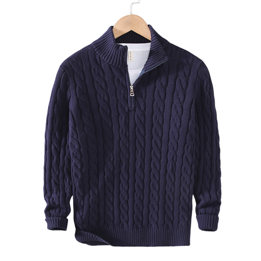 Classic Sweater Men | Half Zipper