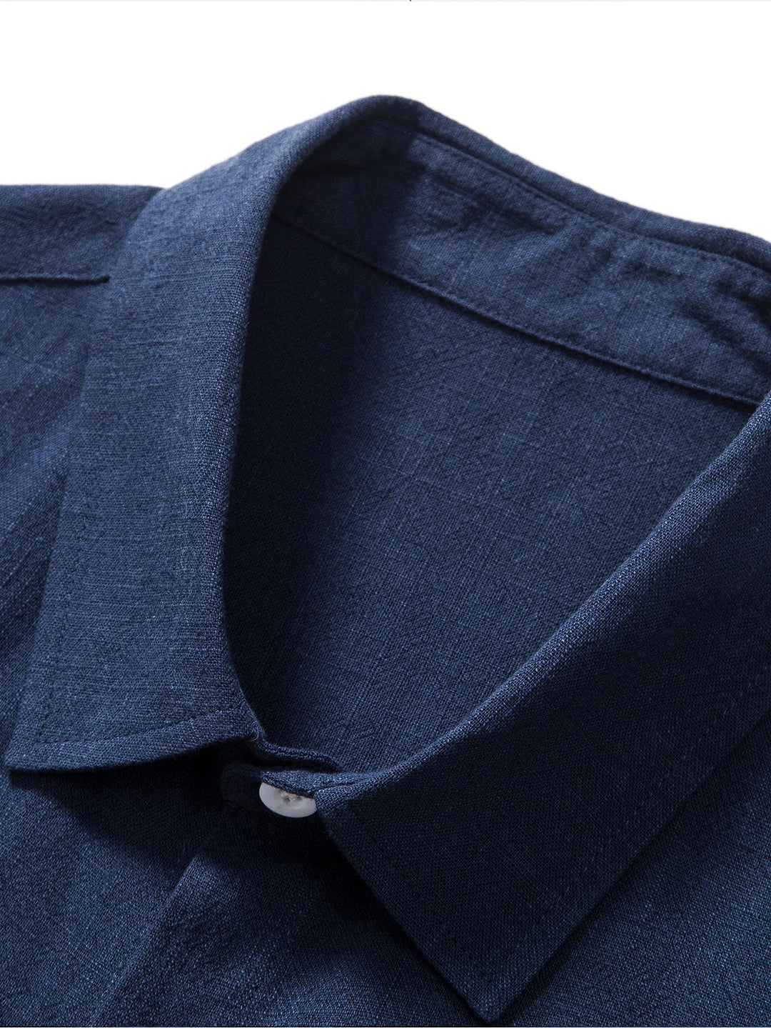 Elias - Linen Viscose Blend Shirt with Button Placket