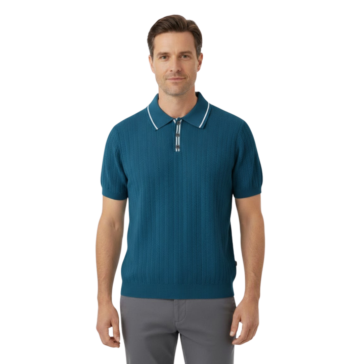 Leopold – Men's Knit Polo Short-Sleeve Loose Fit