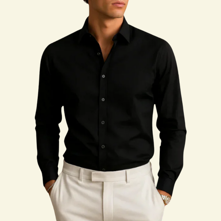 Lioran – Shirt with Contrast Buttons