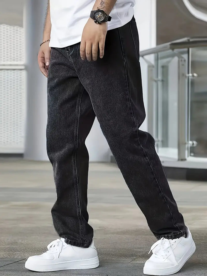 Jaxonel – Men's Jeans Light Wash Straight Fit