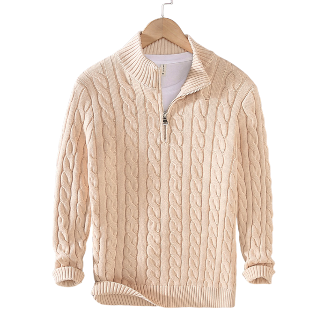 Classic Sweater Men | Half Zipper
