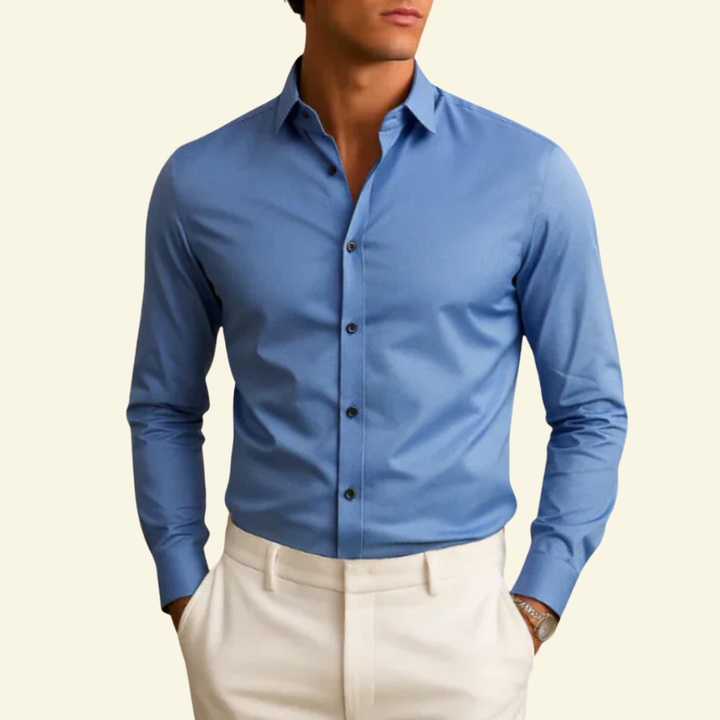 Lioran – Shirt with Contrast Buttons