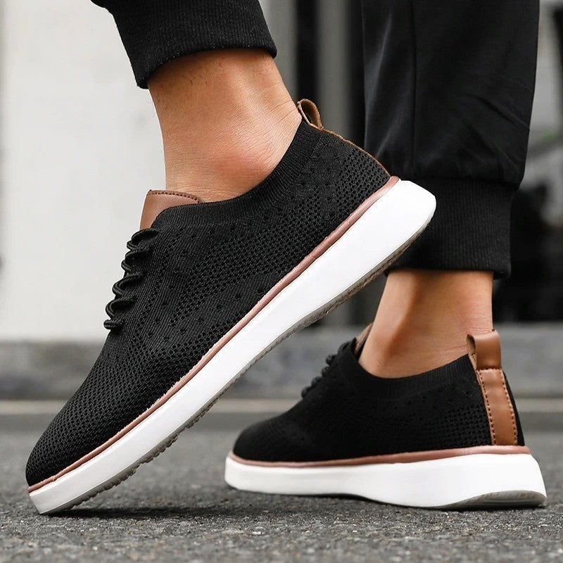 Gareth - Lace-Up Mesh Sneakers