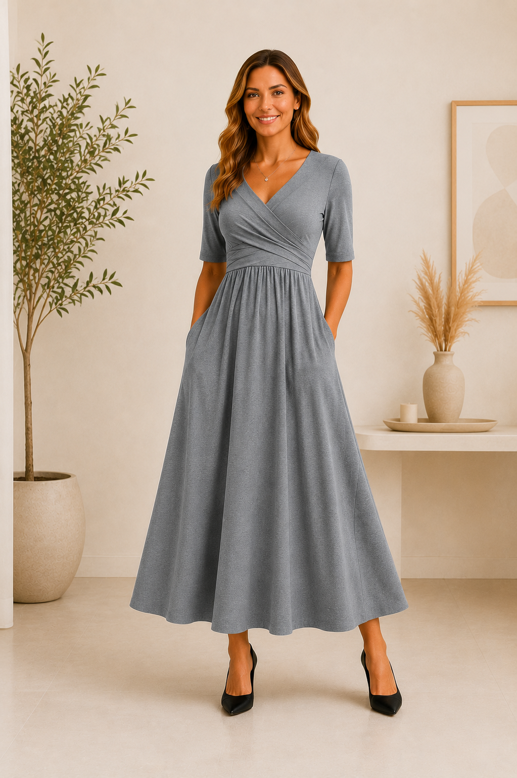 IDA™ | Elegant Midi Dress