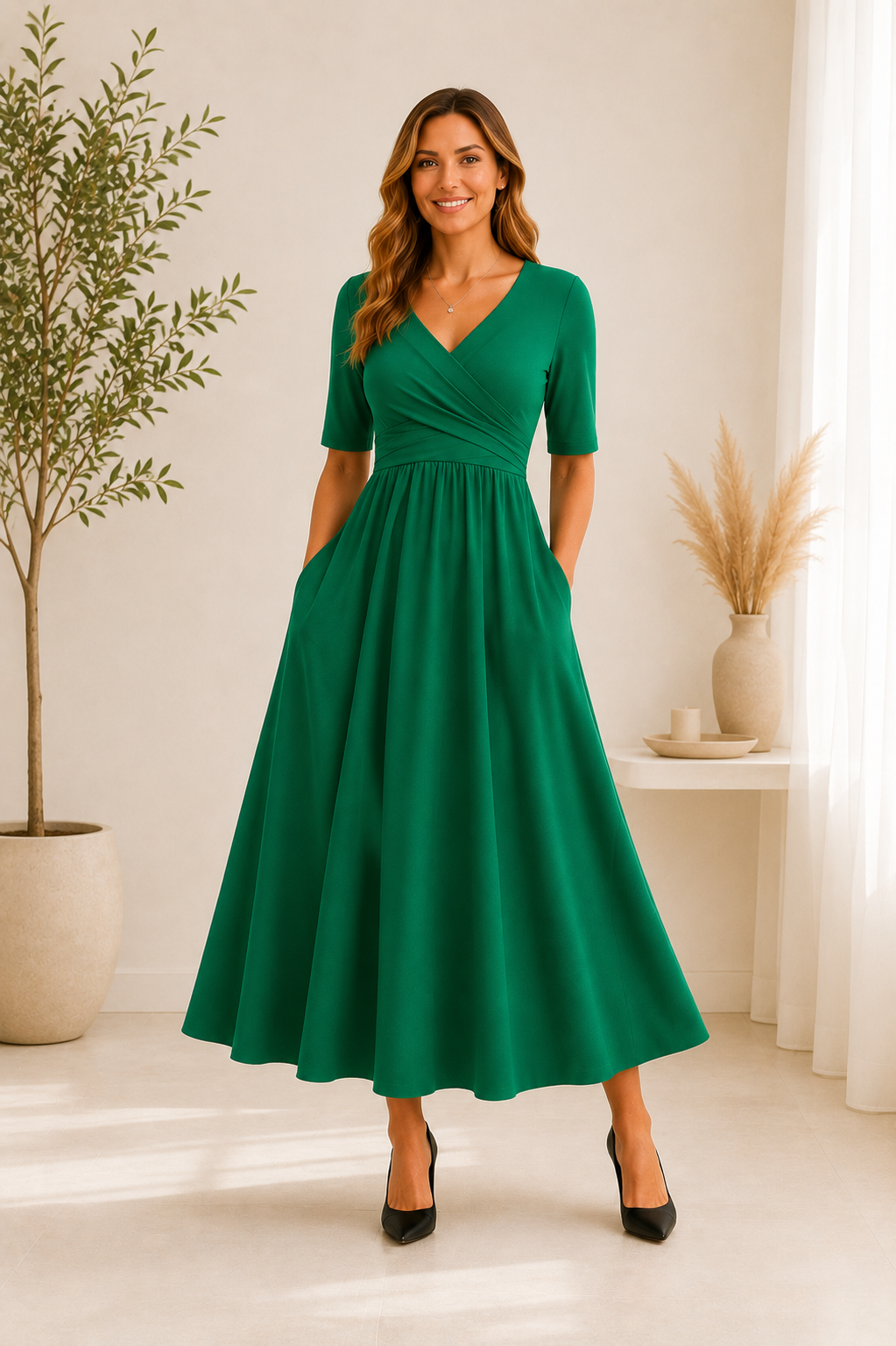 IDA™ | Elegant Midi Dress
