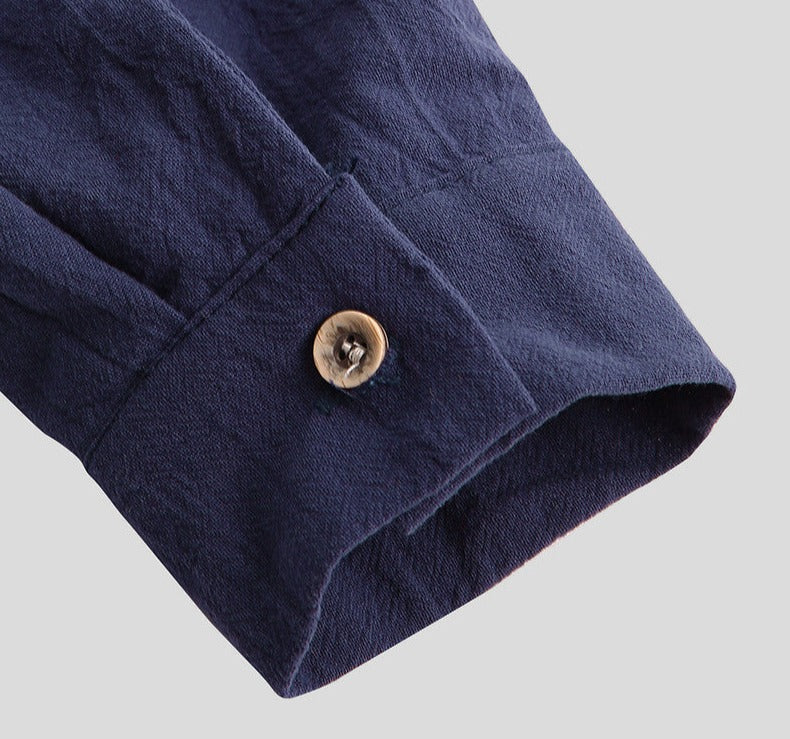 Edgar - Men's Long Sleeve Casual Shirt