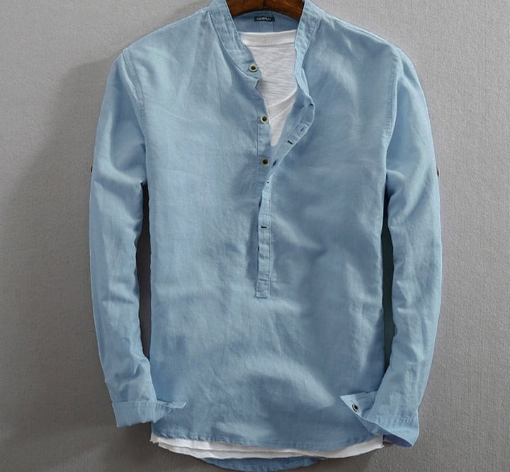 Edgar - Men's Long Sleeve Casual Shirt