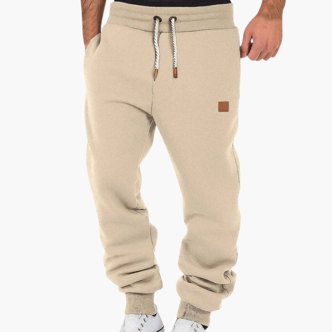 Lorenzio – Men's Fleece Joggers with Elastic Waistband in Loose Fit