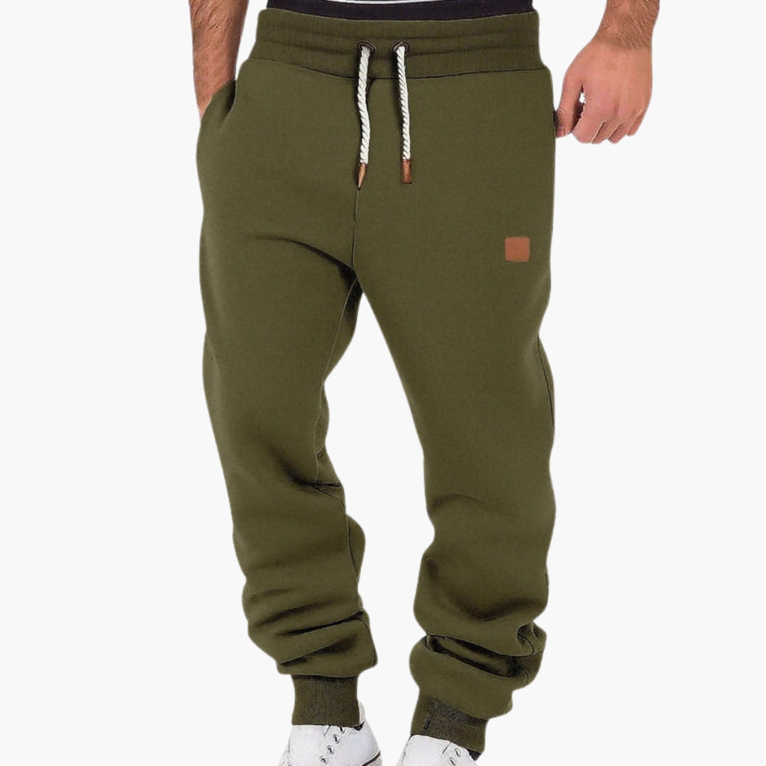 Lorenzio – Men's Fleece Joggers with Elastic Waistband in Loose Fit