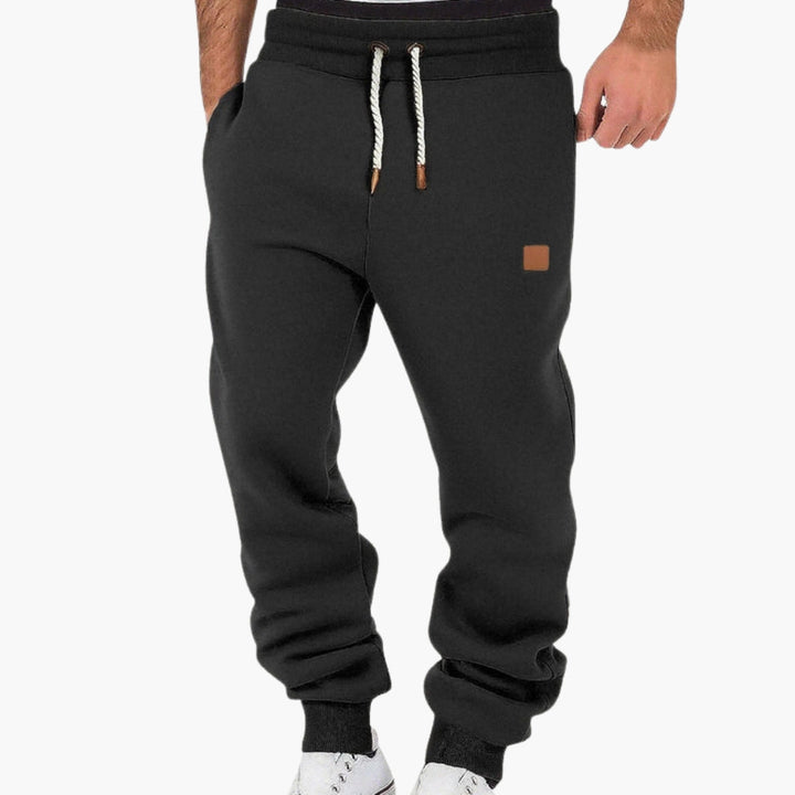 Lorenzio – Men's Fleece Joggers with Elastic Waistband in Loose Fit