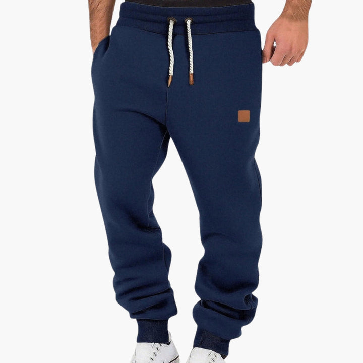Lorenzio – Men's Fleece Joggers with Elastic Waistband in Loose Fit
