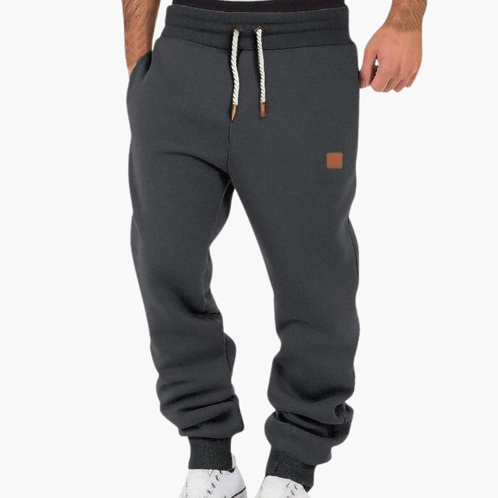 Lorenzio – Men's Fleece Joggers with Elastic Waistband in Loose Fit