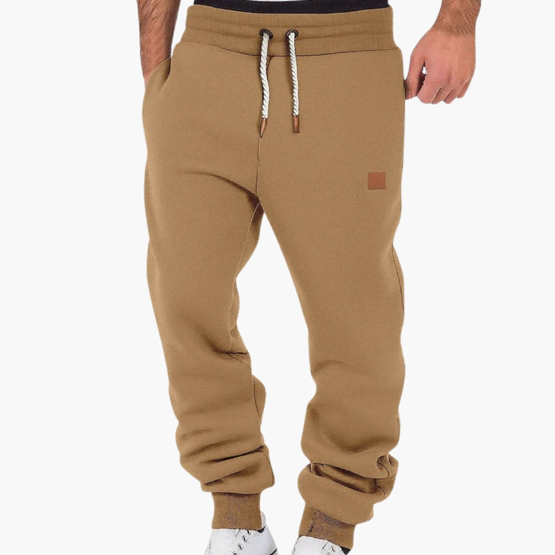 Lorenzio – Men's Fleece Joggers with Elastic Waistband in Loose Fit