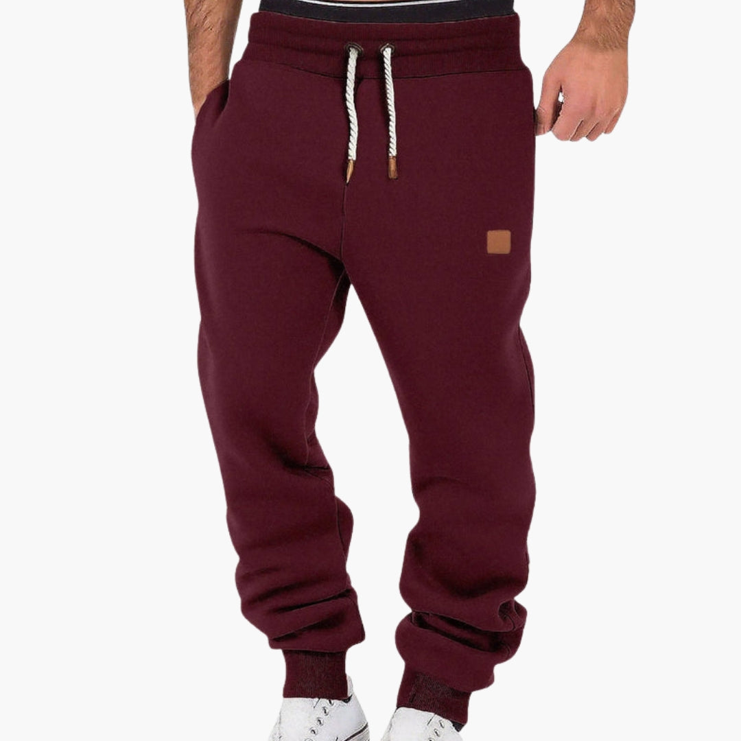 Lorenzio – Men's Fleece Joggers with Elastic Waistband in Loose Fit