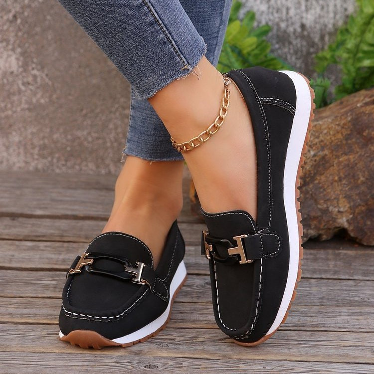 NAOMI | ELEGANT ORTHOPAEDIC BUCKLE LOAFERS
