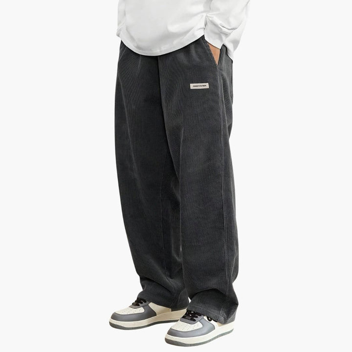 Corrado – Men's Corduroy Pants with Wide Leg