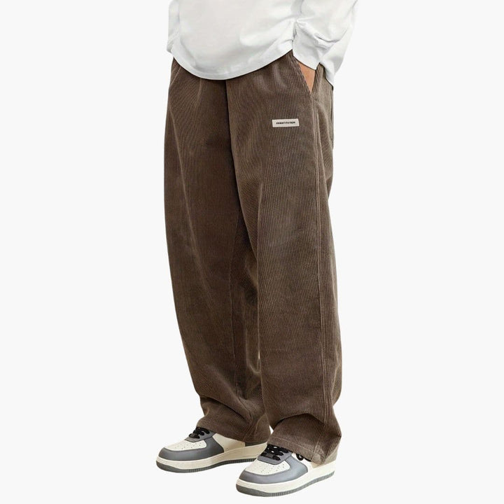 Corrado – Men's Corduroy Pants with Wide Leg