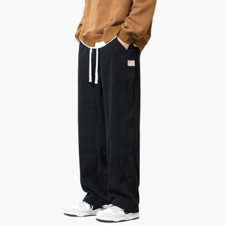 Corrado – Men's Corduroy Pants with Wide Leg