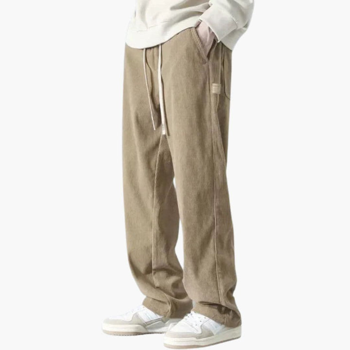 Corrado – Men's Corduroy Pants with Wide Leg