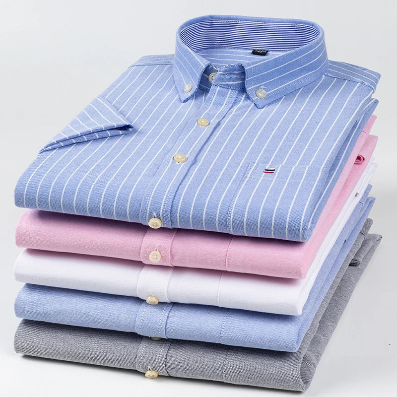 Baldo - Men's Cotton Short-Sleeve Shirt Plus Sizes