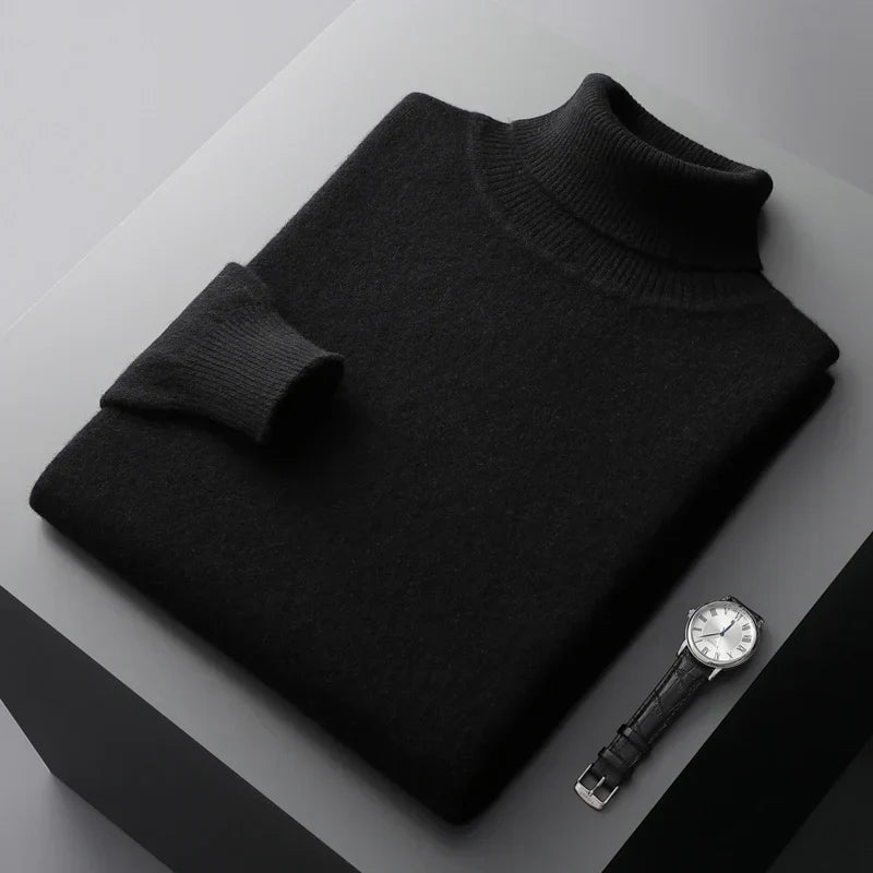 Turtleneck Sweater Men | Knitted