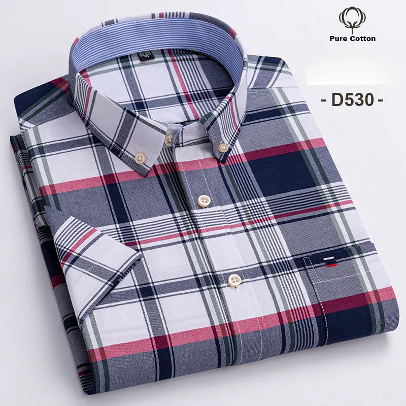 Baldo - Men's Cotton Short-Sleeve Shirt Plus Sizes