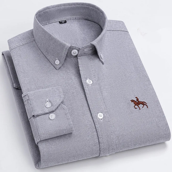 Ardovian - Oxford Cotton Shirt Men Long Sleeve