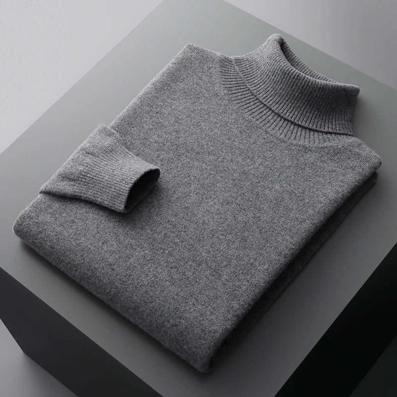 Turtleneck Sweater Men | Knitted