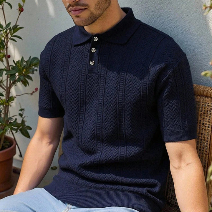 Aurevino - Men's Summer Knit Polo Shirt