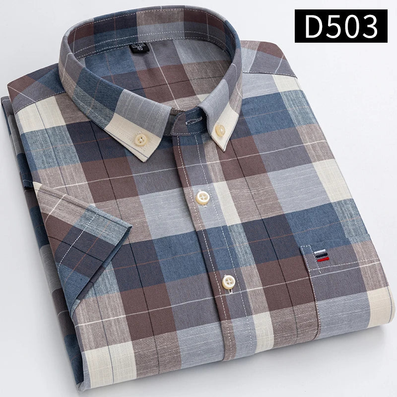 Baldo - Men's Cotton Short-Sleeve Shirt Plus Sizes