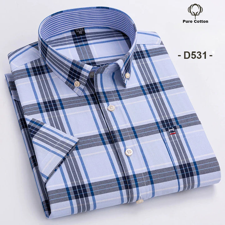 Baldo - Men's Cotton Short-Sleeve Shirt Plus Sizes