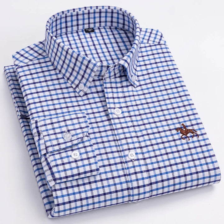 Ardovian - Oxford Cotton Shirt Men Long Sleeve