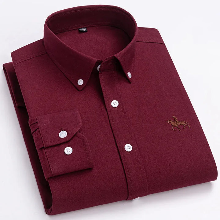 Ardovian - Oxford Cotton Shirt Men Long Sleeve
