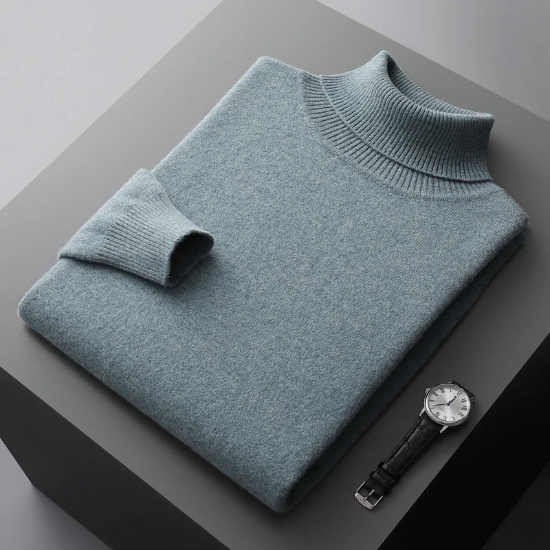 Turtleneck Sweater Men | Knitted