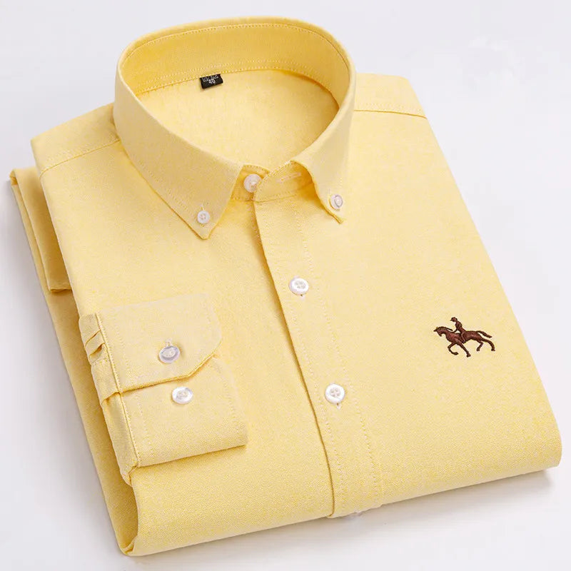 Ardovian - Oxford Cotton Shirt Men Long Sleeve
