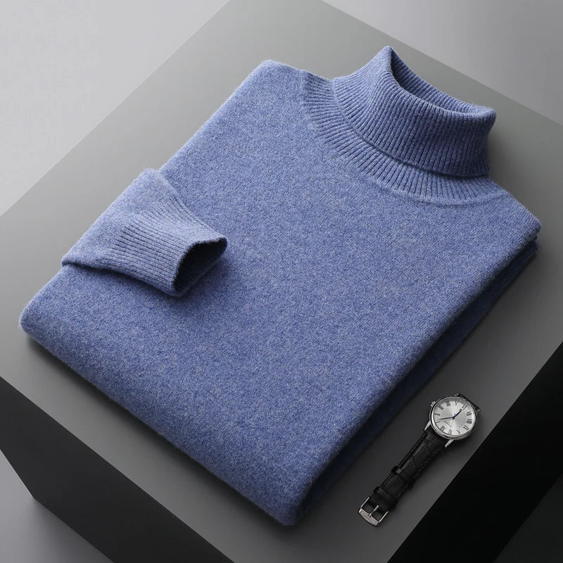 Turtleneck Sweater Men | Knitted