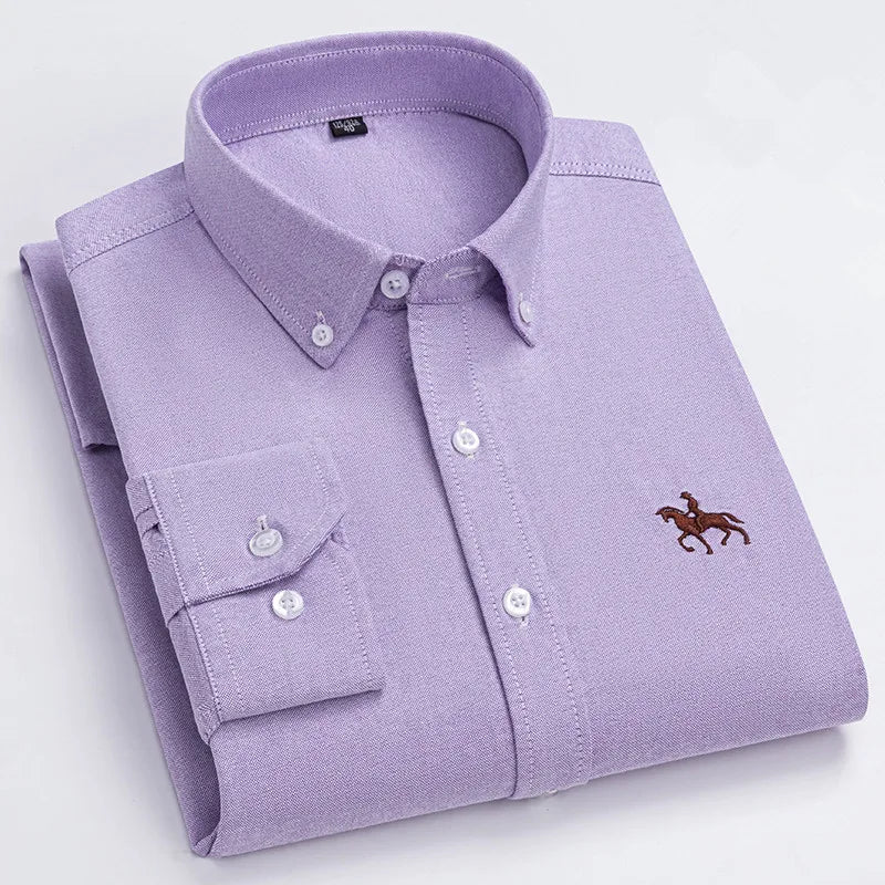 Ardovian - Oxford Cotton Shirt Men Long Sleeve