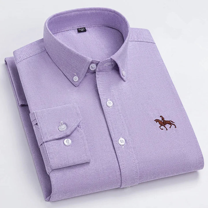 Ardovian - Oxford Cotton Shirt Men Long Sleeve