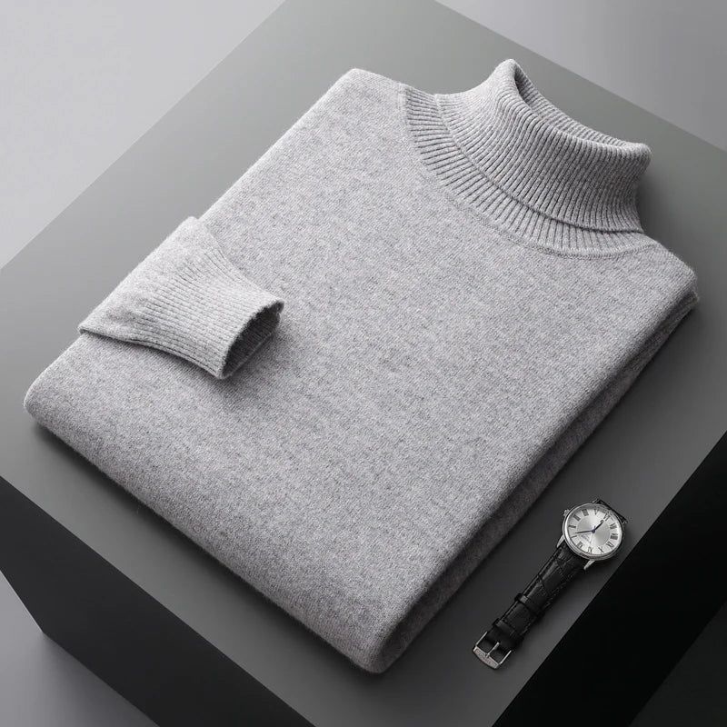 Turtleneck Sweater Men | Knitted