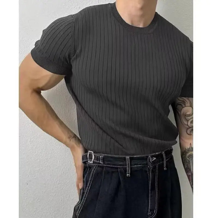 Aerion - Men's Short Sleeve Polo Shirt Breathable Knit Style