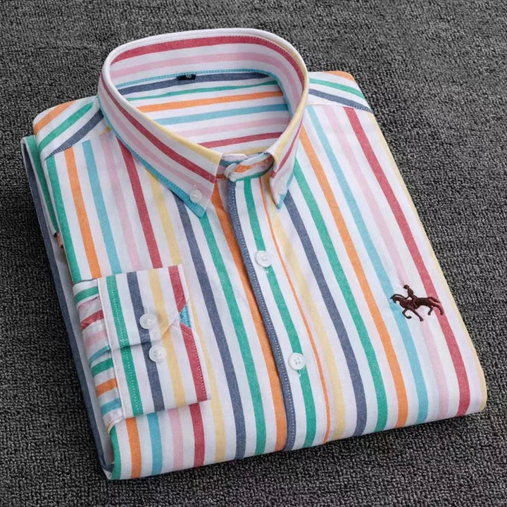 Ardovian - Oxford Cotton Shirt Men Long Sleeve